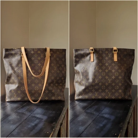 Authentic LOUIS VUITTON Monogram Cabas Mezzo Tote Shoulder Bag - Picture 6 of 14